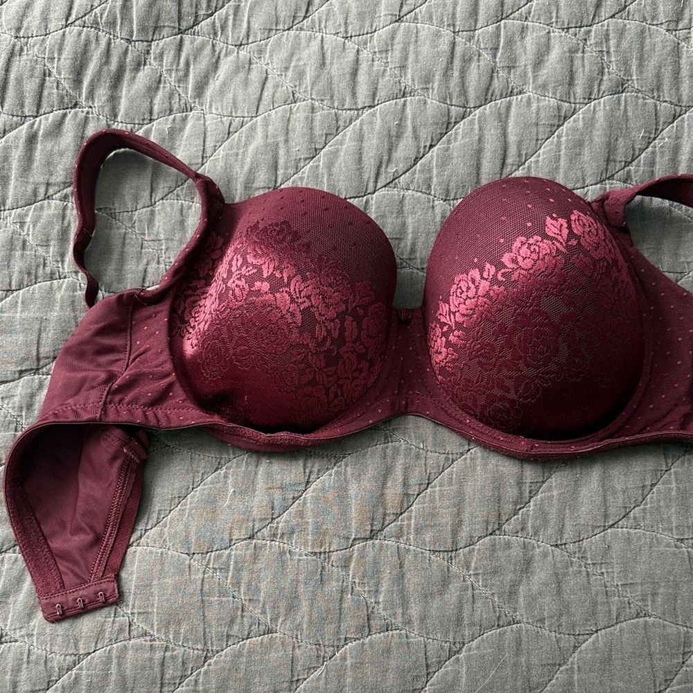 soma Burgundy Stunning Support Full Coverage Bra